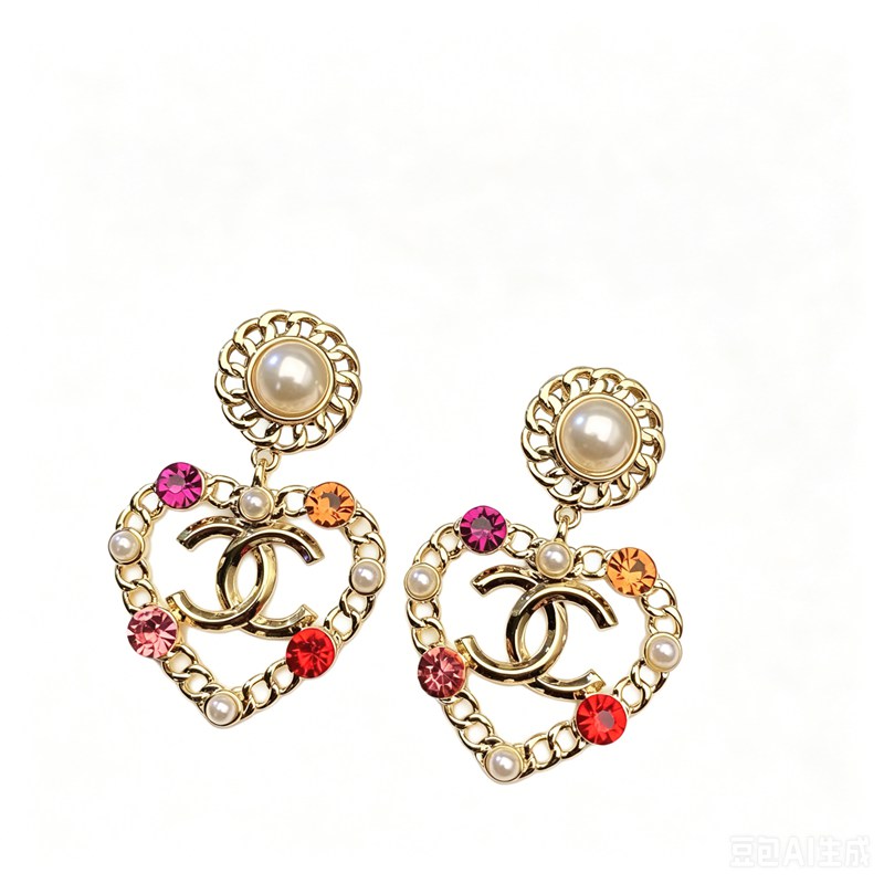 CC heart earring