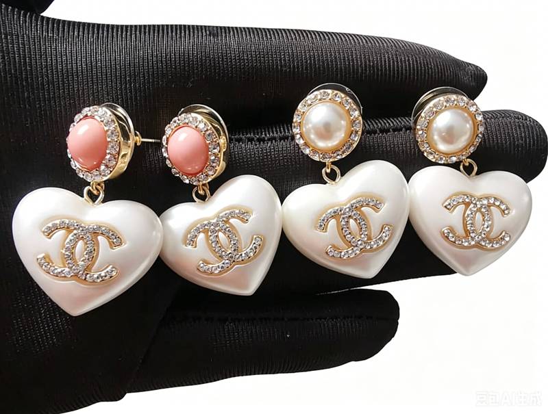 heart CC earring