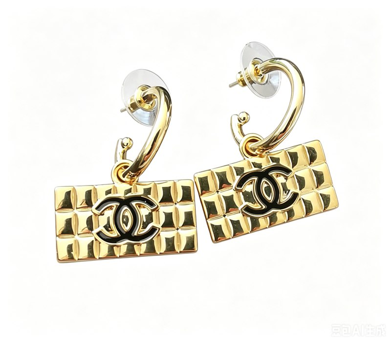 square CC earring